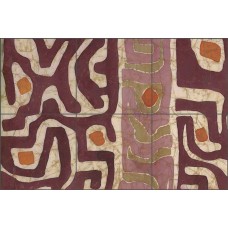 Batik Tile Backsplash Ceramic Mural Mekjian Pattern Art POV-KM009   362238171946
